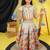 multicolor chanderi lehenga choli set with dupatta for girls