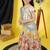 multicolor chanderi lehenga choli set with dupatta for girls