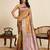 Mustard jacquard fabric saree with zari woven floral design & broad border     traditional saree with blouse piece