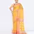 Women`s yellow zari cotton tissue jamdani saree