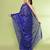 Women`s blue zari cotton tissue sequin saree