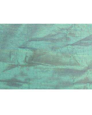 Women`s blue green zari cotton tissue sequin saree 5