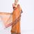 Women`s gold zari cotton tissue jamdani saree