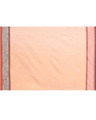 Women`s gold zari cotton tissue jamdani saree 5