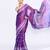 Women`s purple zari cotton tissue jamdani saree