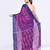 Women`s pink blue zari cotton tissue jamdani saree