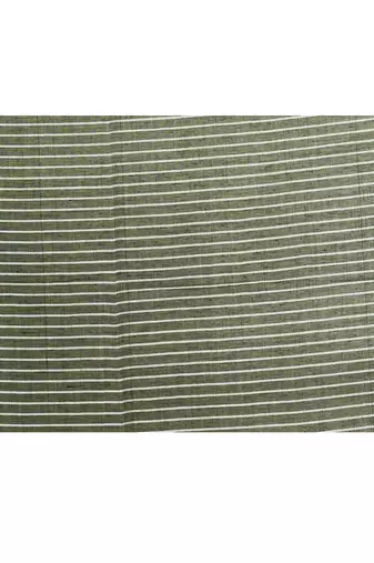 Women's black embellished checked cotton saree