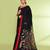 women's black embellished matka silk blend jamdani saree