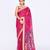 women's rani pink embellished matka silk blend jamdani saree