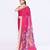 women's rani pink embellished matka silk blend jamdani saree