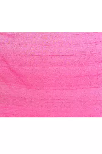 women's rani pink embellished matka silk blend jamdani saree
