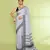 Women's pearl embellished cotton saree