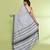 Women's pearl embellished cotton saree
