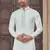 White colour pure cotton with embroidery and pintex work kurta pajama mens wear