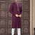 Wine colour pure cotton with embroidery and pintex work kurta pajama mens wear