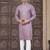Pink colour pure cotton with embroidery and pintex work kurta pajama mens wear