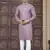 Pink colour pure cotton with embroidery and pintex work kurta pajama mens wear
