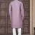 Pink colour pure cotton with embroidery and pintex work kurta pajama mens wear