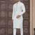 White colour pure cotton with embroidery and pintex work kurta pajama mens wear