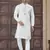 White colour pure cotton with embroidery and pintex work kurta pajama mens wear
