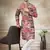 Pink colour cotton with embroidery work kurta pajama menswear collection