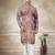 Pink colour cotton with embroidery work kurta pajama menswear collection
