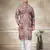 Pink colour cotton with embroidery work kurta pajama menswear collection