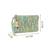 glid sage green & pastel multi corduroy floral sequined sling bag