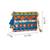 tribal teal blue & multi acrylic jacquard ethnic motifs embroidered sling bag