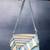geomat pastel blue & ivory cotton striped jacquard sling bag