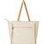 folklore edit ivory & multi cotton striped sequined tote bag