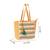 folklore edit mustard yellow & multi cotton striped sequined tote bag