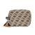 tribal beige & black cotton canvas diamond jacquard travel pouch