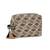 tribal beige & black cotton canvas diamond jacquard travel pouch