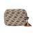 tribal beige & black cotton canvas diamond jacquard travel pouch