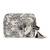 tribal natural & black cotton canvas toile jacquard travel pouch