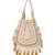 dewdrop fringe champagne gold & ivory embellished velvet potli