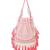 dewdrop fringe coral pink & ivory embellished velvet potli