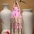 dewdrop fringe baby pink & ivory velvet beaded potli