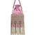 dewdrop fringe baby pink & ivory velvet beaded potli