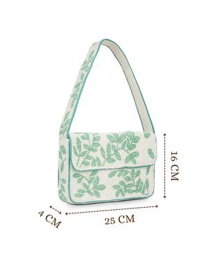 beaded botanica cotton botanical beaded canvas clutch 5