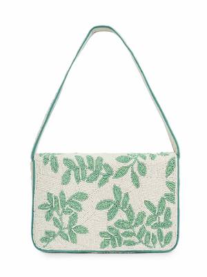 beaded botanica cotton botanical beaded canvas clutch 6