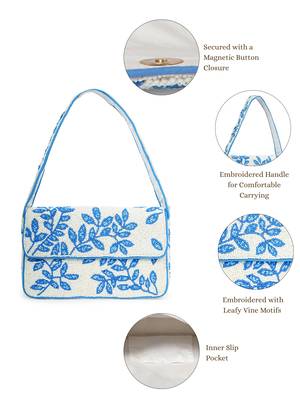 beaded botanica cotton botanical beaded canvas clutch 4