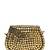metal mirage black & metallic gold mosaic embellished clutch