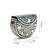 metal mirage silver & mother of pearl mosaic clutch