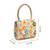 petal posh ivory & multi canvas floral motif beaded clutch