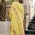Lemon chanderi butti printed kurta pant set