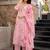 Pink chanderi butti printed kurta pant set