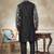 Black colour cotton with embroidery work kurta pajama menswear collections