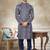 Blue colour cotton with embroidery work kurta pajama menswear collections